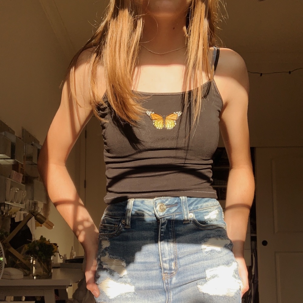 BRANDY MELVILLE BUTTERFLY TANK